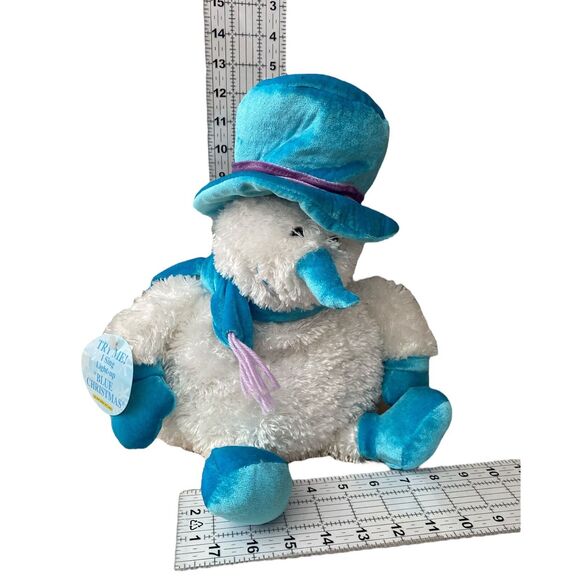 Dan Dee 10" Animated Plush Snowman Sings Elvis Blue Christmas Lights & Music - Picture 9 of 10